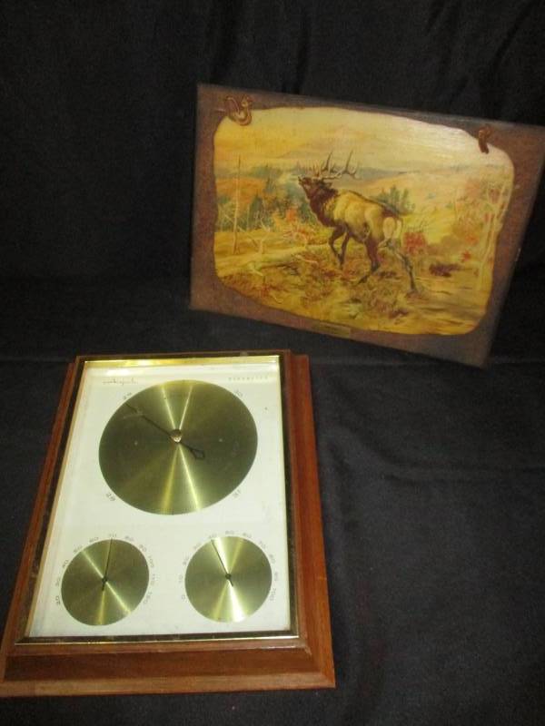 lot 159 image: Barometer and elk Picture