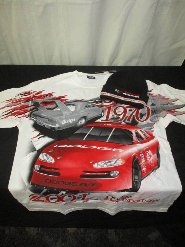 lot 180 image: Large Motorsport Shirt, Motorsport hat, Tag still on shirt