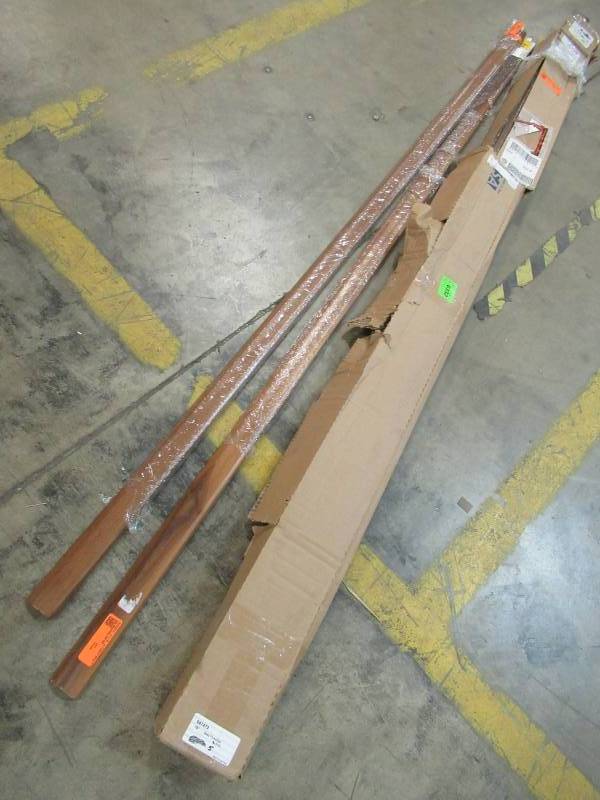 lot 344 image: FLEXCO 2-in x 78-in Brazilian Oak Floor T-MouldingBaby Threshold 779674 and Other Misc. Pieces