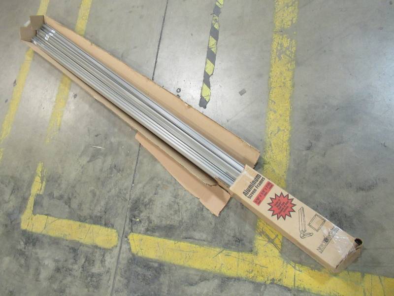lot 361 image: New York Wire Aluminum Screen Frames 516 X 34 X 7 Length. Over 25 Pieces (Connectors not included)