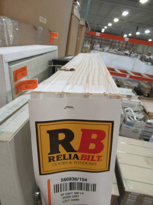 Reliabilt White 3 Panel Craftsman Hollow Core Molded Composite