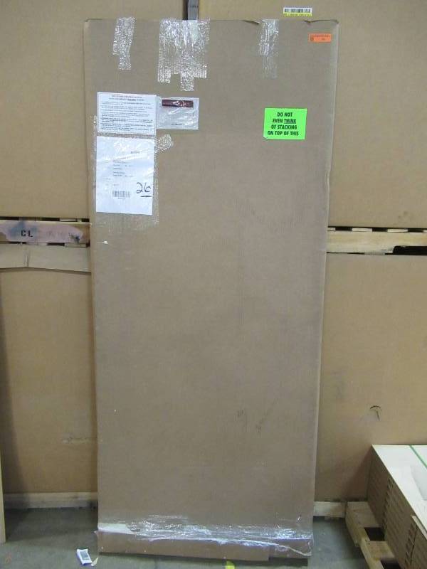 lot 381 image: Grisham White Steel Sliding Curtain Screen Door (Common 30-in x 80-in Actual 30-in x 80.75-in) SCRPSA30WHT
