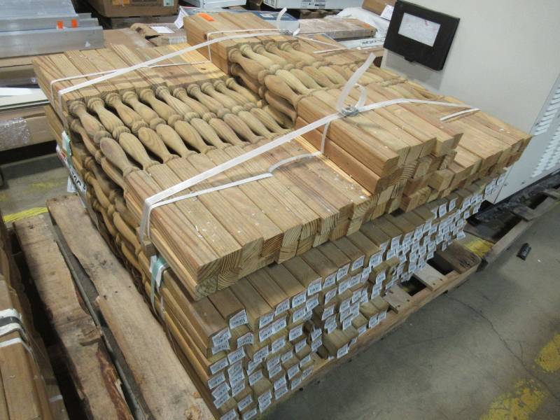 lot 388 image: Severe Weather 2-in x 2-in x 36-in Pressure Treated Deck Spindle, SP22CT - OVER 250 Spindles.
