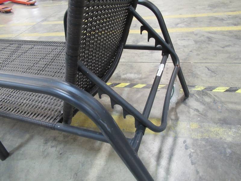 lot 340 image: Garden Treasures Pelham Bay Collection, Wicker Stackable Chaise Lounge Chair CL-17S148W
