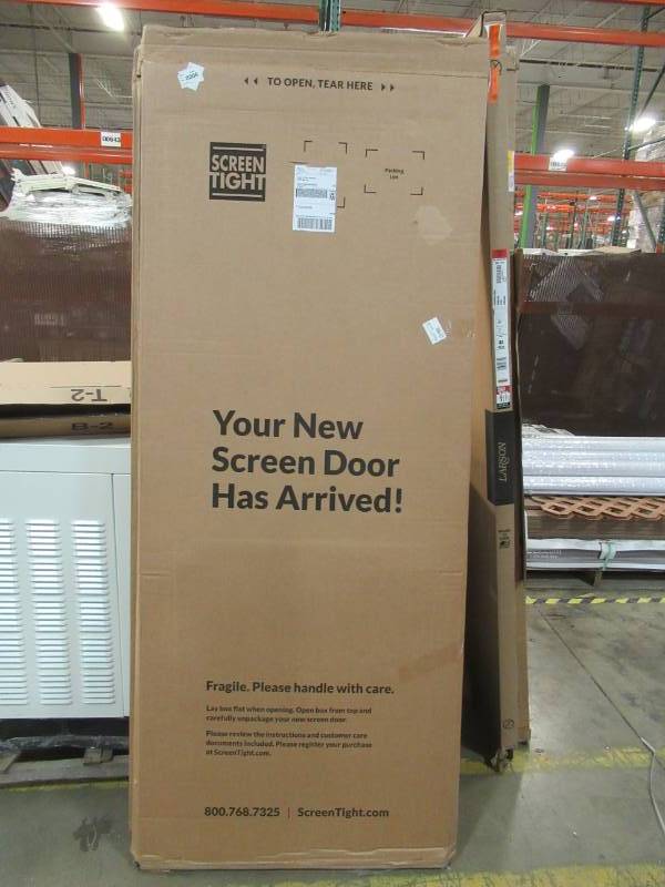lot 366 image: Screen Tight 5 Bar Finger Joint Wood Hinged Screen Door (Actual 32-in x 80-in) W5BAR32