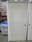 lot 39 image: 2 (RH And LH) ReliaBilt 2-Panel Square Hollow Smooth Molded Composite Interior Single Prehung Doors, 36 X 80 - Damaged
