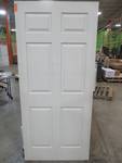 lot 96 image: Reliabilt 36 x 80 Primed 6 Panel Slab Door, No Bore, 10977