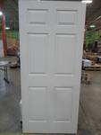 lot 97 image: Reliabilt 36 x 80 Primed 6 Panel Slab Door, No Bore, 10977