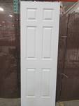 lot 165 image: Reliabilt 28 in x 80 in 6 Panel Primed No Bore Slab door 10974