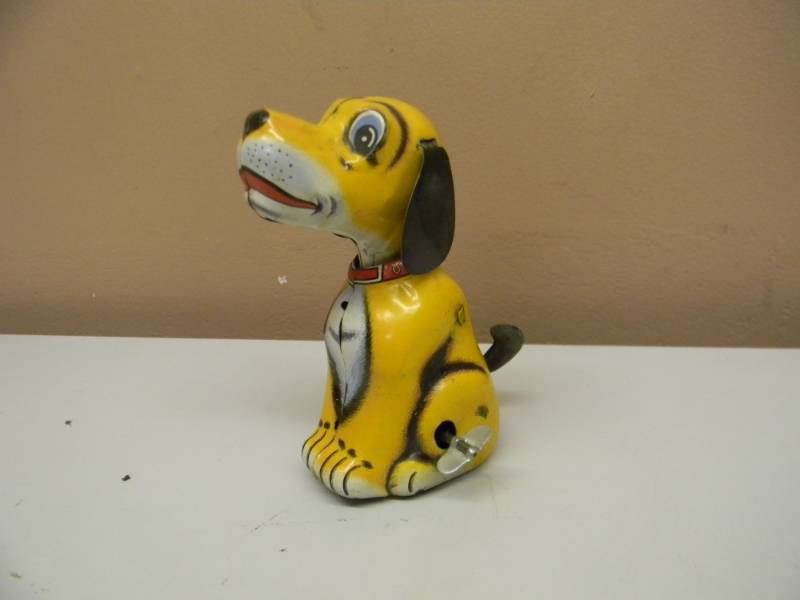 lot 29 image: Vintage JAPAN TPS - Tin Windup Toy Puppy - NGS - SEE PICTURES
