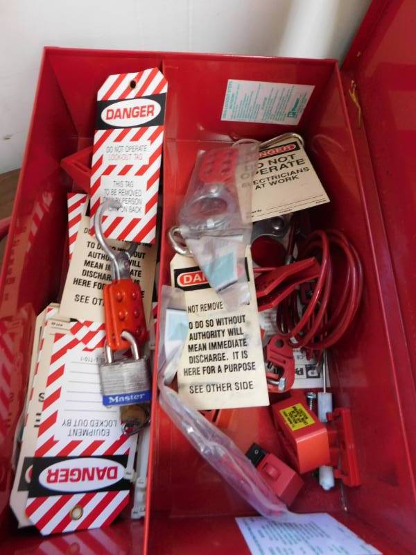 lot 26 image: Lockout Tagout Station and More