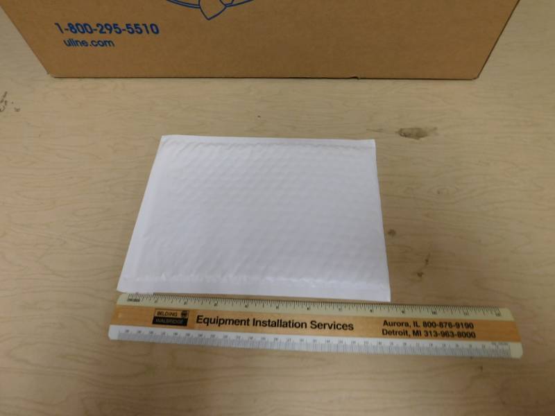 lot 37 image: White Uline Poly Bubble Mailers