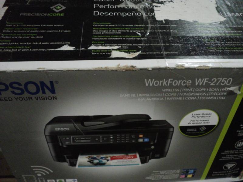 lot 42 image: Epson Workforce WF-2750 UnTested...