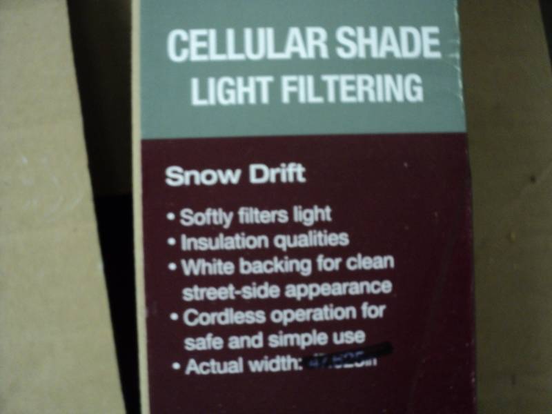 lot 106 image: Cellular SHADE Light Filtering Snow...