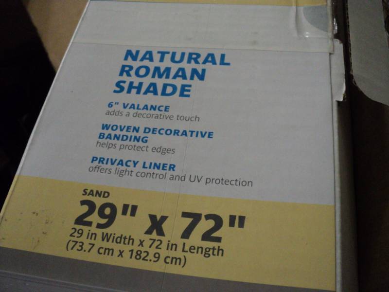 lot 118 image: Natural Bamboo Roman SHADES Sand 2...