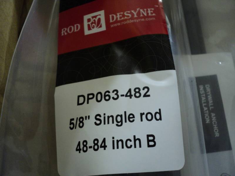 lot 125 image: Single Curtain ROD with bracklets 4...