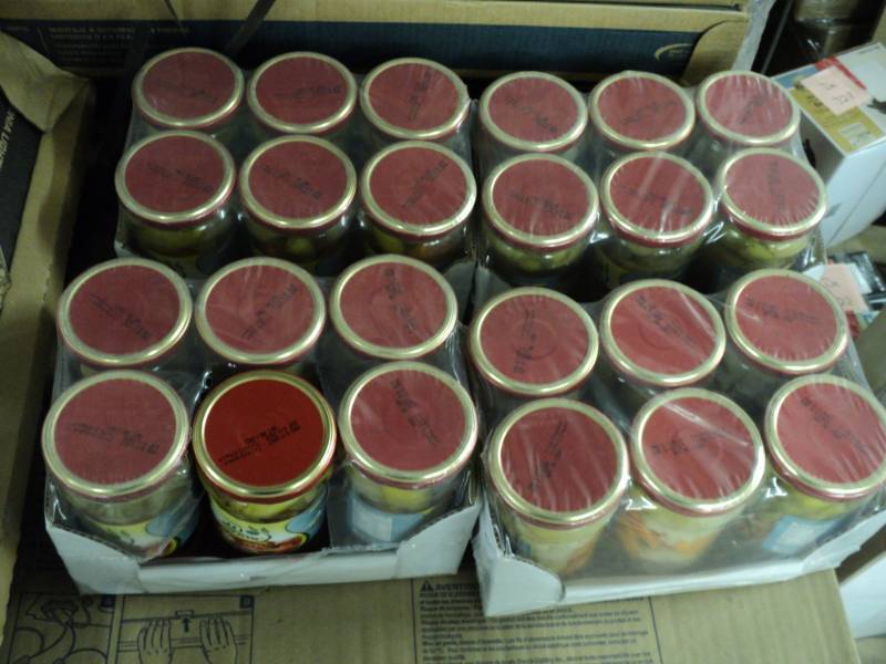 lot 145 image: 24 jars of Zain Mixed Pickles in Br...