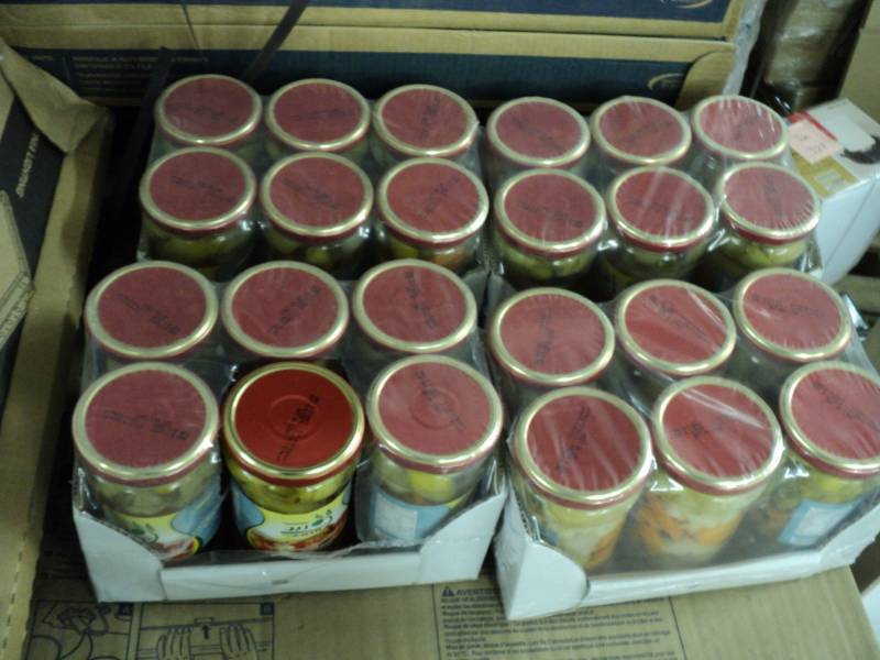 lot 146 image: 24 jars of Zain Mixed Pickles in Br...