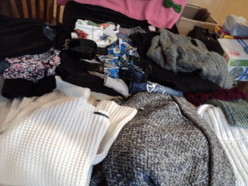 lot 196 image: Womens Slacks, sweaters, vests and ...