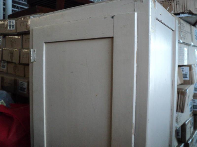 lot 209 image: 20 x 70 Vintage Wood Chimney Cupb...