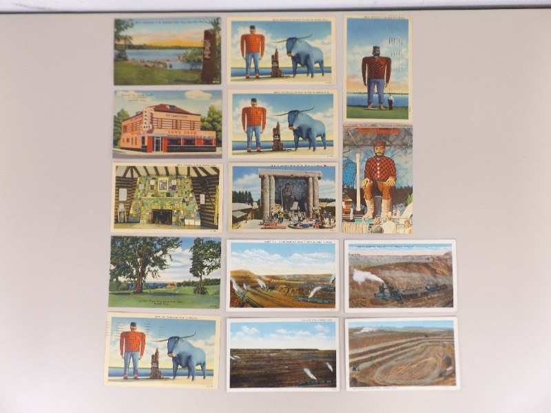 Lot of Antique and Vintage Northern Minnesota Postcards