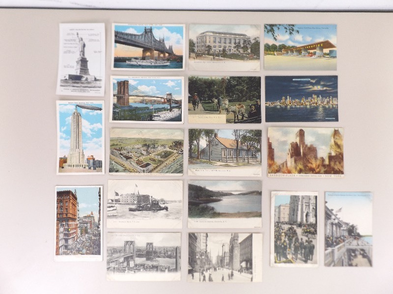 Lot of Antique and Vintage New York Postcards