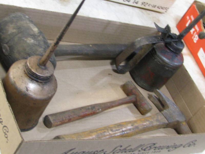 lot 11 image: Oil Cans & Hammers