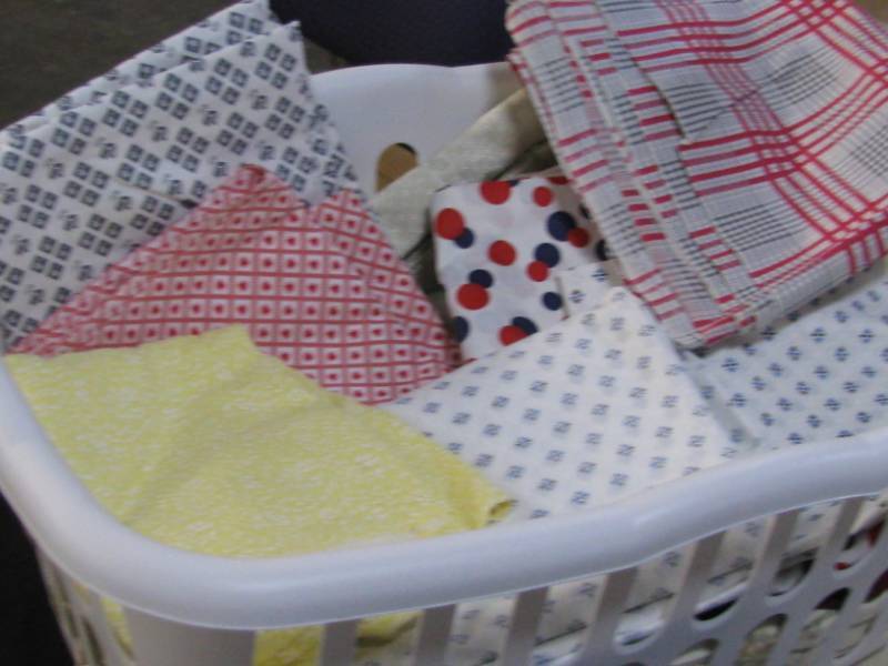 lot 60 image: Fabric & curtains