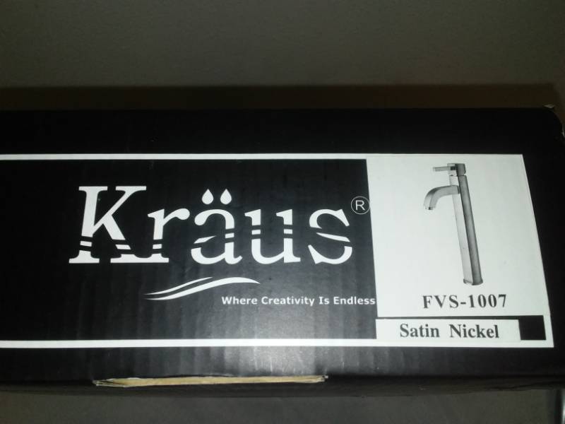 lot 89 image: Kraus sink faucet - bath or kitchen with Basin drain
