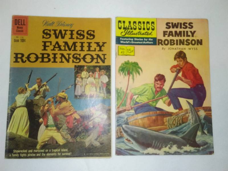 lot 153 image: 2 Swiss Family Robinson comic by Adele