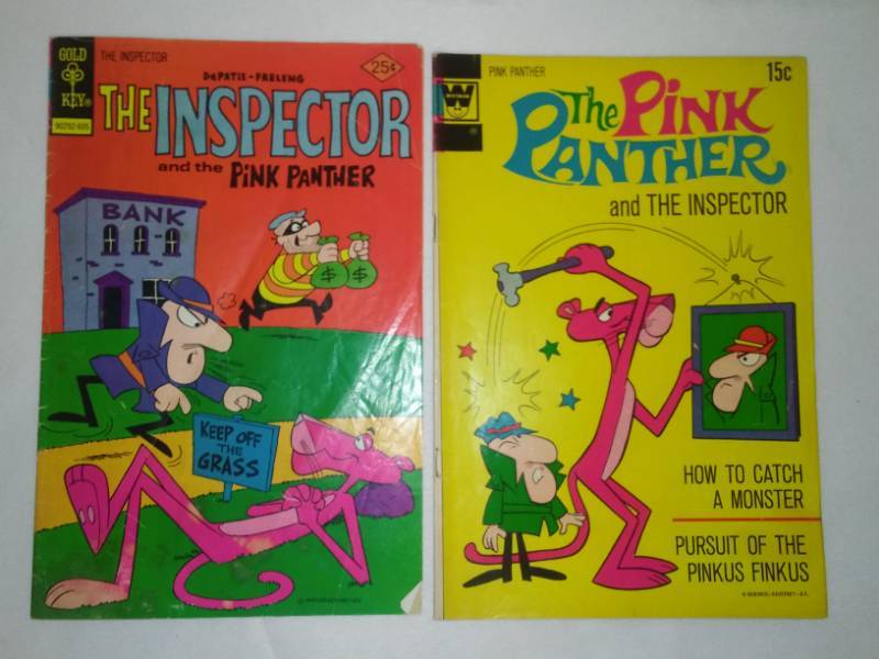 lot 157 image: Pink Panther and inspector.