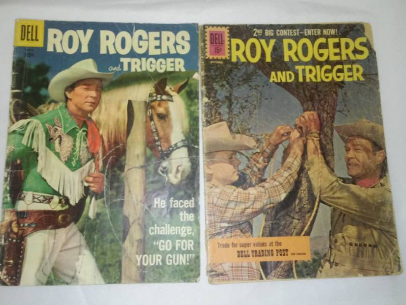 lot 173 image: 2 Roy Rogers and Trigger Comics 1957 and 1961.
