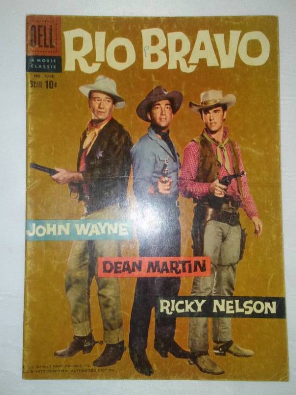 lot 180 image: Rio Bravo comic - John Wayne, Dean Martin, Ricky Nelson - Warner Brothers movie.