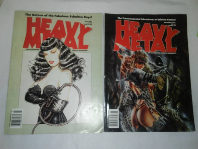 lot 206 image: 2 Heavy metal fantasy magazine Comics