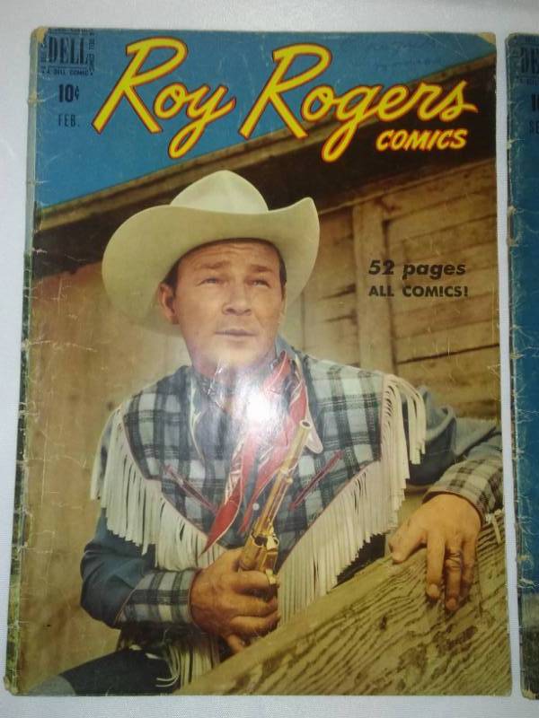 lot 237 image: 2 Roy Rogers Comics good condition. February 1950 September 1950.