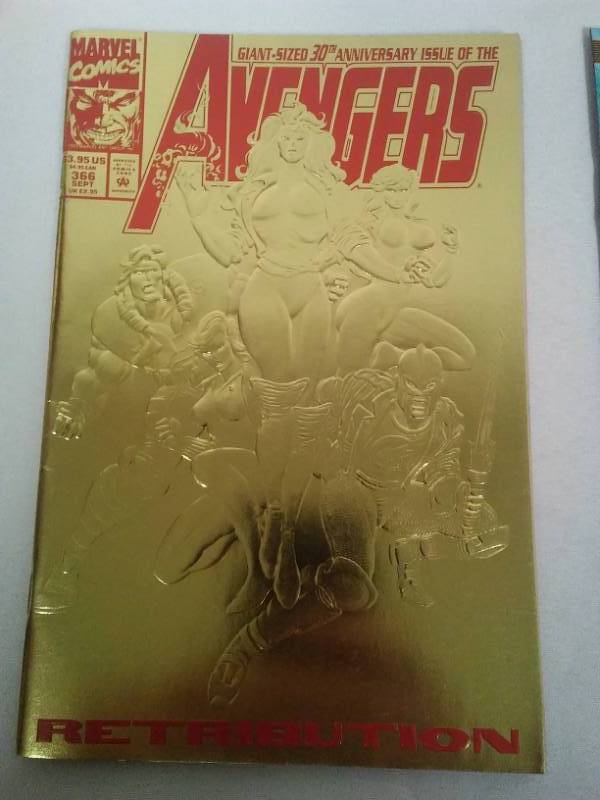 lot 242 image: 2 comics Avengers 30th anniversary, Freddys Dead Avengers retribution September 1993 excellent to near mint,