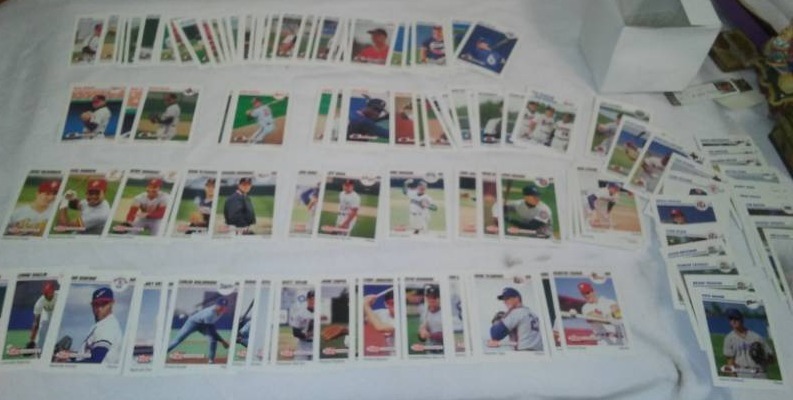 lot 280 image: Pre rookie MLB minor league cards.