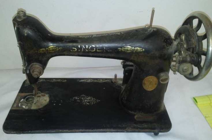 lot 235 image: Vintage Singer sewing machine, Kenmore by Sears Drive - very ornate.
