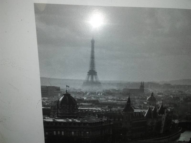 lot 325 image: Eiffel Tower vintage black-and-white framed photo
