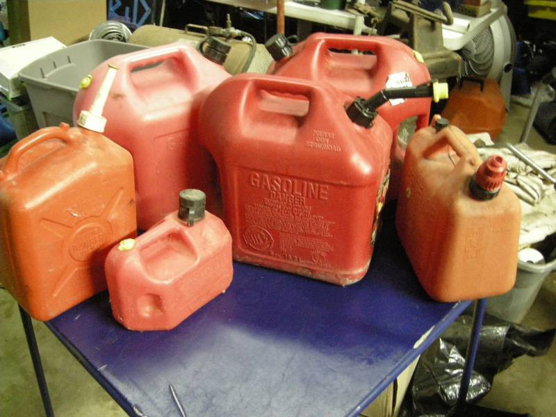 lot 22 image: Group Gas Cans