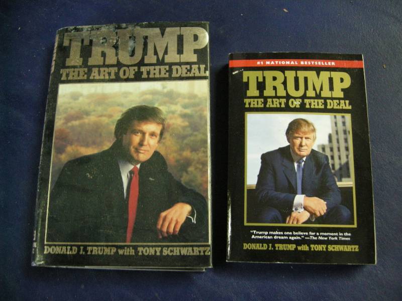 lot 41 image: 2 Trump Art of the Deal Books