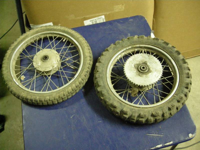 lot 97 image: Vintage Motorcycle Wheels