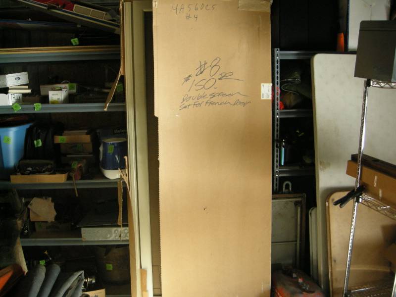lot 119 image: Pella Double Screen Set for French Door