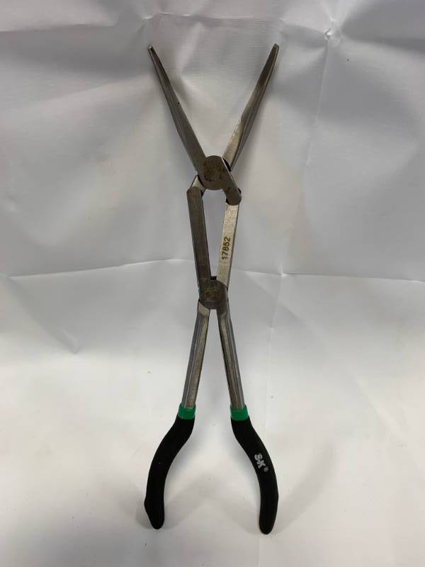 lot 7 image: SK Tool XXL Long Reach 45 Degree Bent Nose Pliers