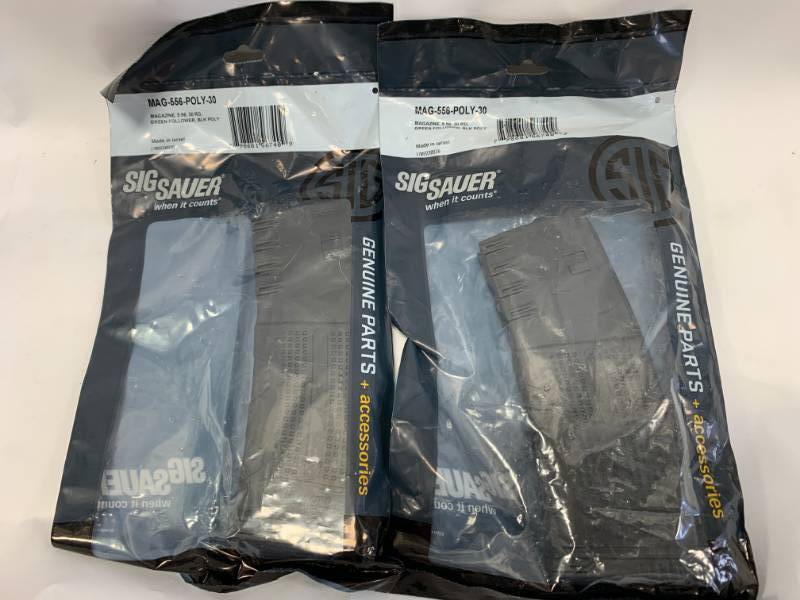 lot 37 image: Lot of 2 Sig Sauer .2235.56  30 Round Magazines