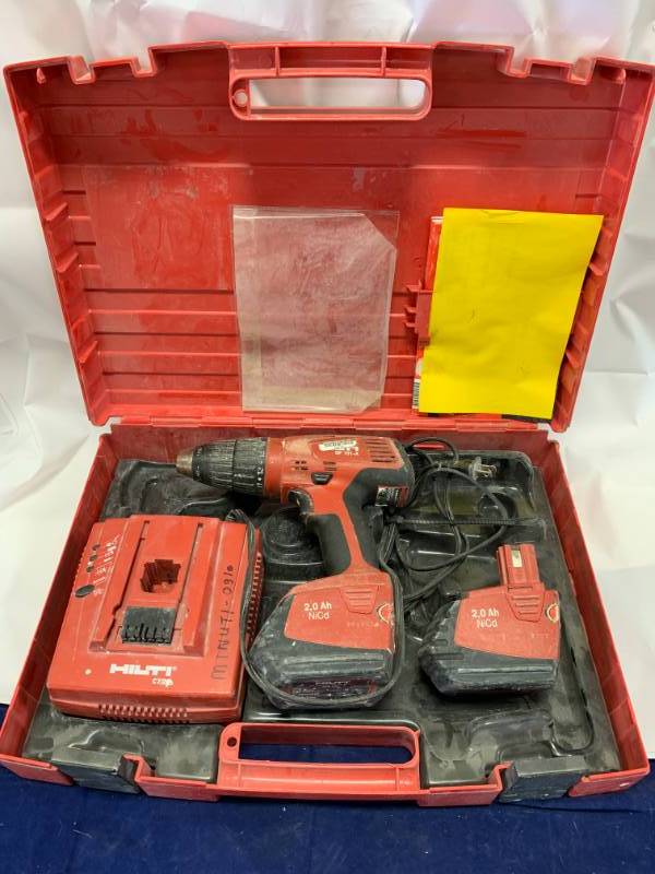 lot 39 image: Hilti Sf151A Cordless Drill w 2 Batteries & Charger