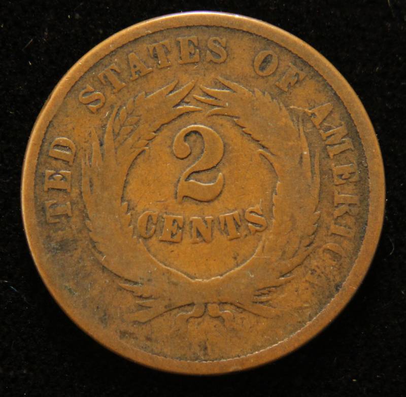 1869 US TWO CENT PIECE