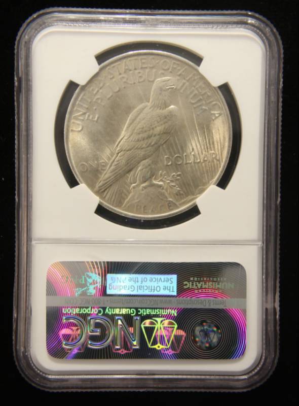 1923 PEACE SILVER DOLLAR MS65 NGC