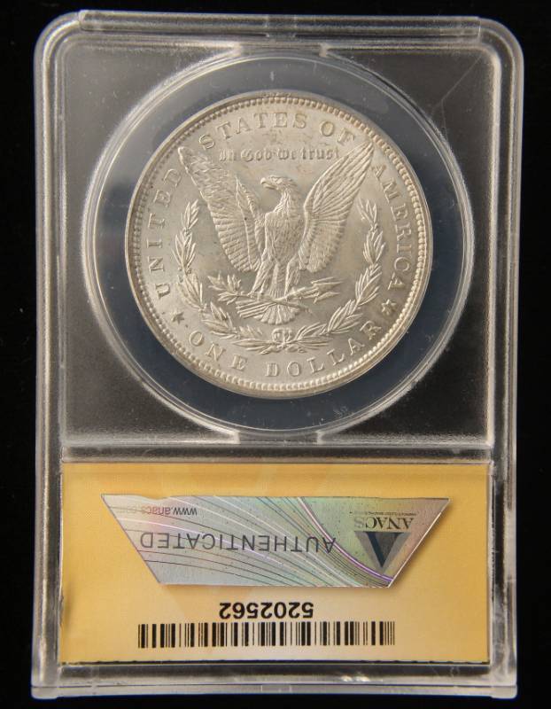 1888 VAM-10 MORGAN SILVER DOLLAR MS61 ANACS