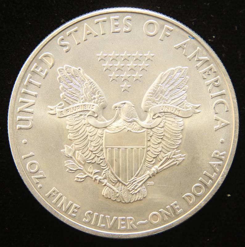 2008 AMERICAN SILVER EAGLE 1 TROY OZ. .999 FINE SILVER DOLLAR